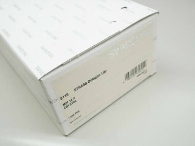画像1: ◆新入荷◆8116 MM14,0クリスタル2ホール1800粒