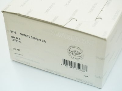 画像1: 8116 MM26,0 クリスタル2ホール 240粒
