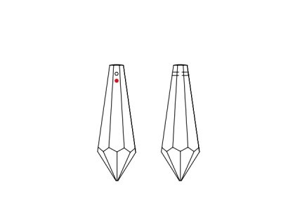 画像2: ◆粒売り◆8621 MM15,0X7,5 クリスタル1粒