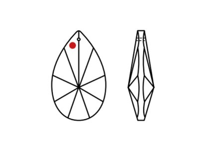 画像2: ◆粒売り◆8731 MM76,0X44,0 クリスタル1粒