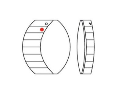 画像2: ◆粒売り◆8950NR003 MM38,0X34,0 クリスタル1粒