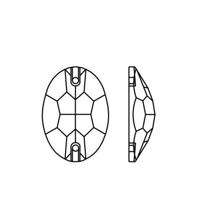 画像2: DZ4063 オーバル クリスタル(101)