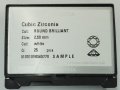 サンプル キュービックジルコニア アルファ MM2,5 ホワイト 25粒
