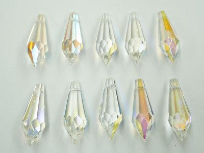 画像1: 70％OFF◆規格外品◆ショーラー/ドロップB.4130 MM38,0X11,0 オーロラ10粒