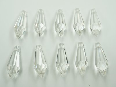 画像1: 70％OFF◆規格外品◆ショーラー/ドロップB.4130 MM38,0X11,0 クリスタル10粒