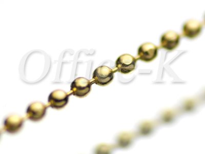 ボールチェーン（ダイアモンドカット） 18金メッキ 1,2MM　約10M