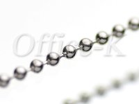 ボールチェーン ロジウムメッキ1,0MM 約10M