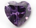 最高品質CZファンシーハート アメジスト