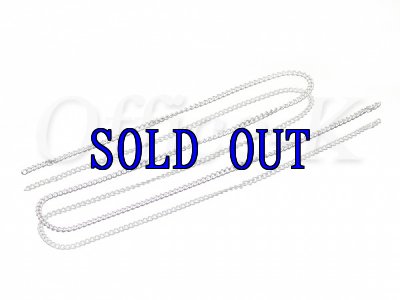 喜平型チェーン ロジウムメッキ線径0,35MM　約100M