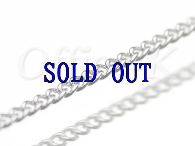 喜平型チェーン ロジウムメッキ線径0,35MM　約100M