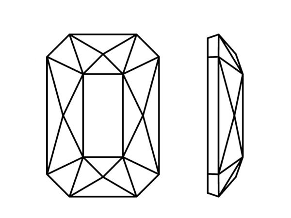 画像2: ◆現品限り◆粒売り◆2602 MM14,0X10,0 クリスタルシルバーシェード1粒 (2)