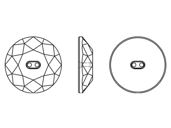 画像2: ◆現品限り◆粒売り◆3014 MM12,0 ジェット/Unfoiled1粒 (2)