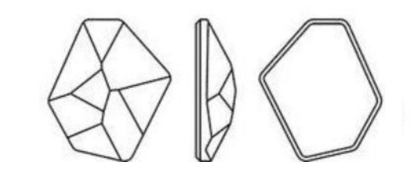 画像2: ◆現品限り◆粒売り◆4759 MM28,0X24,0 クリスタルムーンライト1粒 (2)