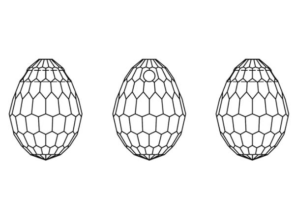画像2: ◆粒売り◆6002 MM15,0X11,5クリスタルオーロラ1粒 (2)