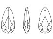 画像2: ◆粒売り◆6100 MM24,0X12,0 クリスタルバミューダブルー1粒 (2)