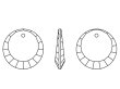 画像2: ◆現品限り◆粒売り◆6210 MM12,0 クリスタル1粒 (2)