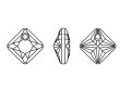 画像2: ◆粒売り◆6431 MM16,0 クリスタルバミューダブルー1粒 (2)