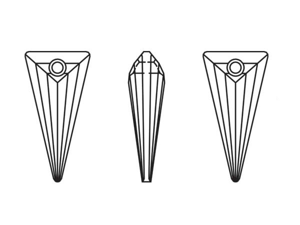 画像2: ◆廃盤◆粒売り◆6480 MM39,0 クリスタルブルーシェード1粒 (2)