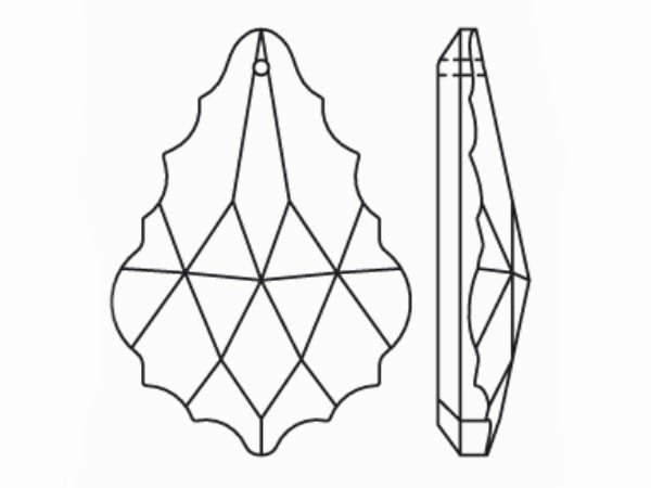 画像3: ◆現品限り◆シート◆8290NR8901 MM50,0X35,0クリスタル●20粒● (3)
