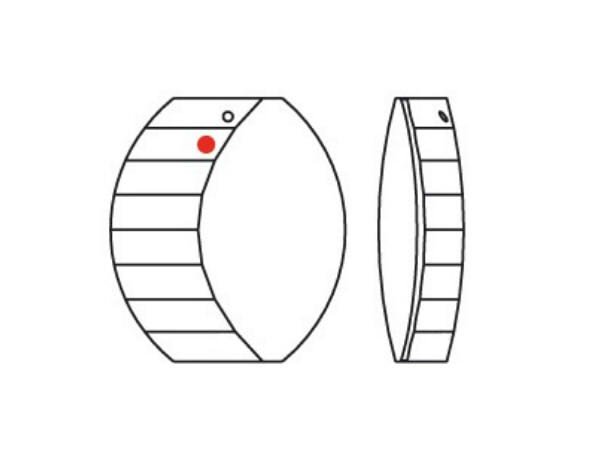 画像2: ◆粒売り◆8950NR003 MM38,0X34,0 クリスタル1粒 (2)