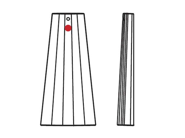 画像2: ◆粒売り◆8950NR401 MM80,0X39,0 クリスタル1粒 (2)