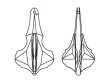 画像2: ◆粒売り◆8981NR001 MM50,0X29,0X24,0 クリスタル1粒 (2)