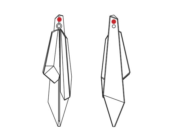 画像2: ◆粒売り◆8981NR002 MM63,0X20,0 アイボリーグリーン1粒 (2)