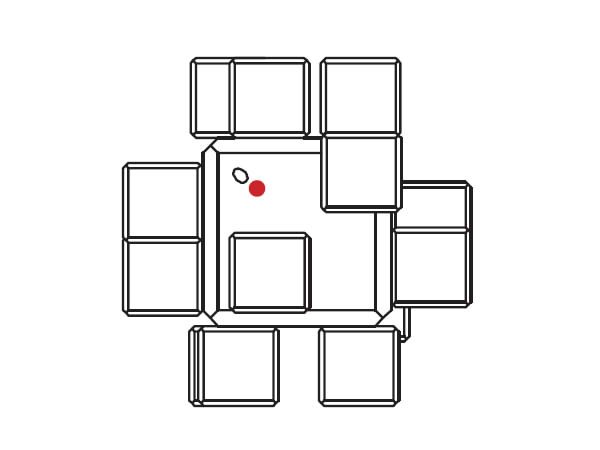 画像2: ◆粒売り◆8981NR003 MM63,0X63,0 クリスタル/ジェット1粒 (2)