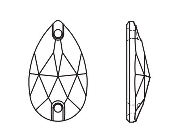 画像4: ◆粒売り◆YHBソーオン3430 クリスタルヴィトレイルローズ MM18,0X10,5/1粒 ※箱無し (4)