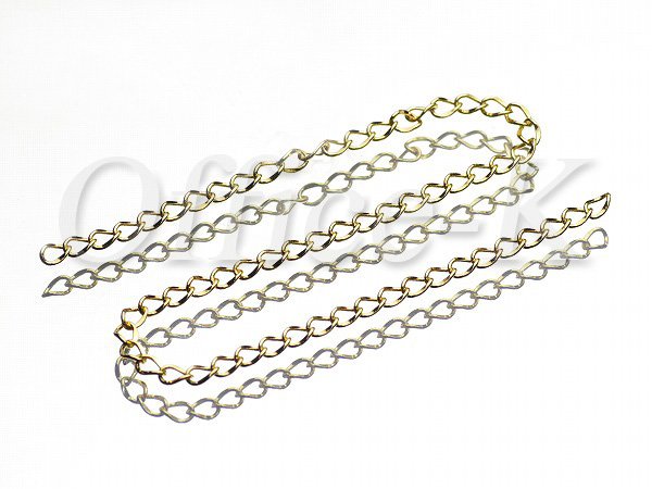 喜平型チェーン(アジャスター用) 18金メッキ 線径0,6MM 約100M