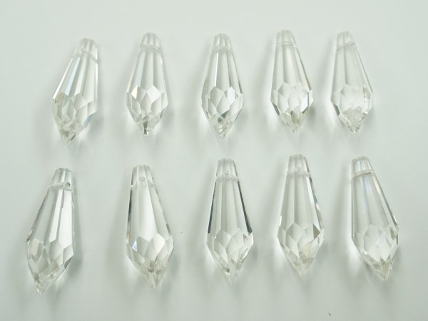 画像1: 70％OFF◆規格外品◆ショーラー/ドロップB.4130 MM38,0X11,0 クリスタル10粒 (1)