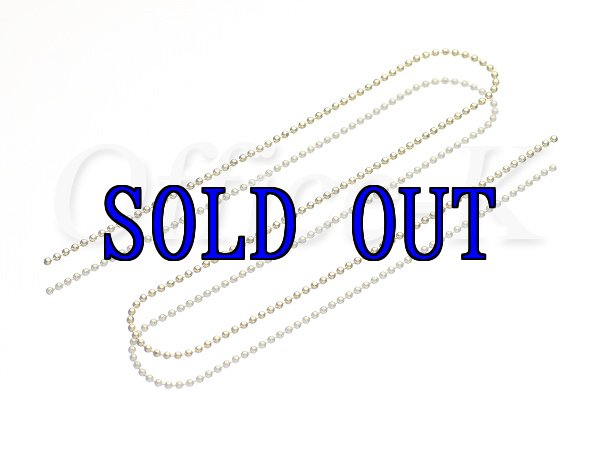 ボールチェーン 18金メッキ 1,2MM 約100M