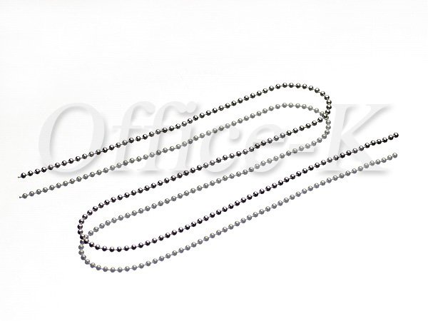 ボールチェーン ロジウムメッキ1,5MM 約10M