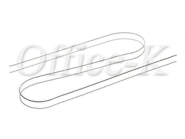 ビーズチェーン極細ロジウムメッキ幅約0,7MM 約10M