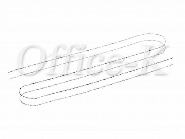 ボックスチェーン超極細(ダイヤモンドカット)ロジウムメッキ幅約0,6MM 約10M