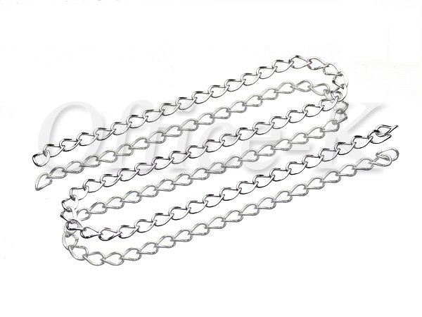 フィガロチェーン(カット入り) ロジウムメッキ線径0,8MM 約10M