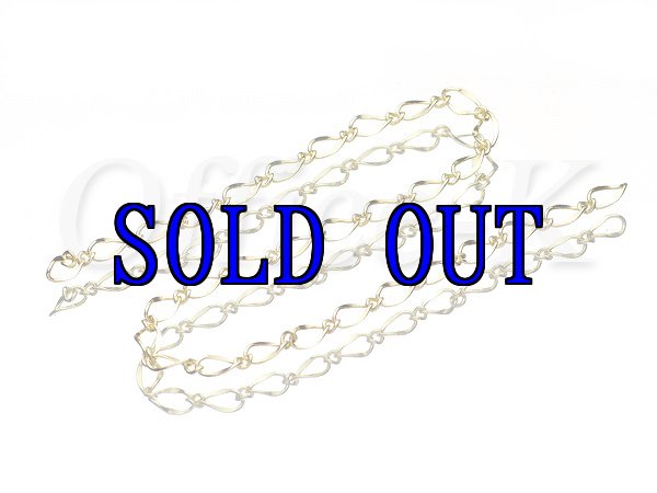 フィガロチェーン(カット入り) タイプ2 18金メッキ 線径0,6MM 約100M ※御購入前に詳細な説明を必ずお読み下さい。