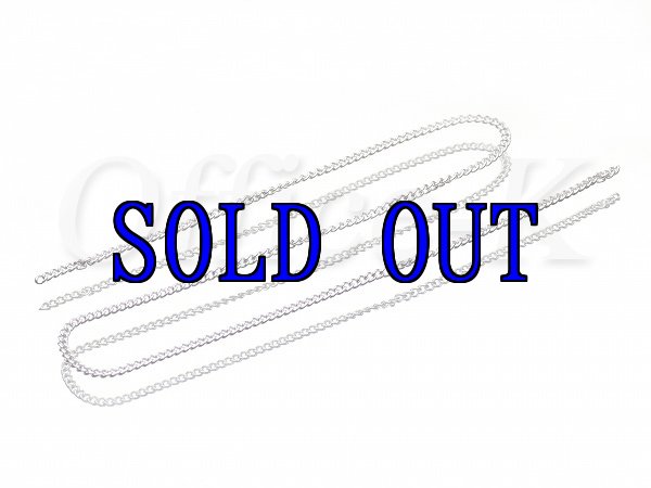 喜平型チェーン ロジウムメッキ線径0,35MM　約100M