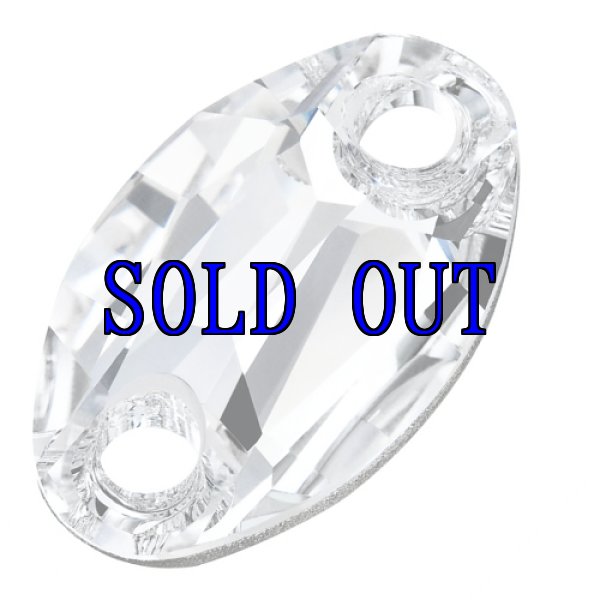 縫付オーバル クリスタル