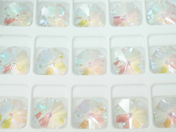 画像3: ショーラー◆粒売り◆オクタゴンF.3201 MM14,0 クリスタルオーロラ 100粒 (3)