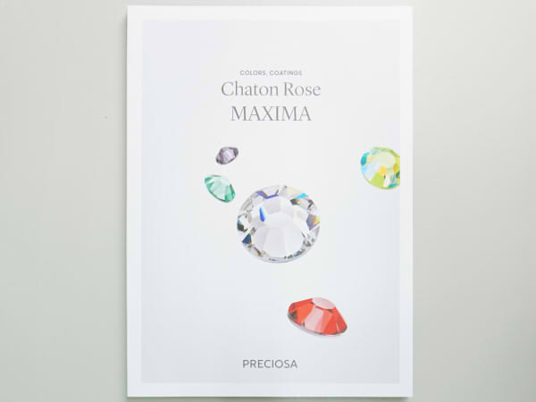 カラーチャート Rose Maxima Flat Back 見開き型 スワロフスキー 激安卸販売 Office K